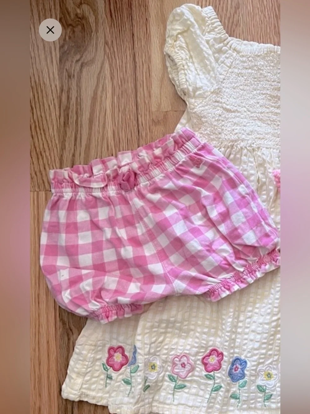 Summer girl bundle 18-24 month baby flower dress swim bubble shorts 7 onesies